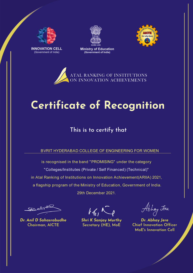 Read more about the article ARIIA – 2021 Certificate