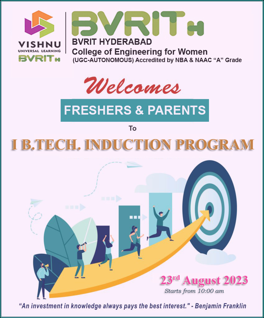 Read more about the article I Year B.Tech – Induction Program on 23.08.2023