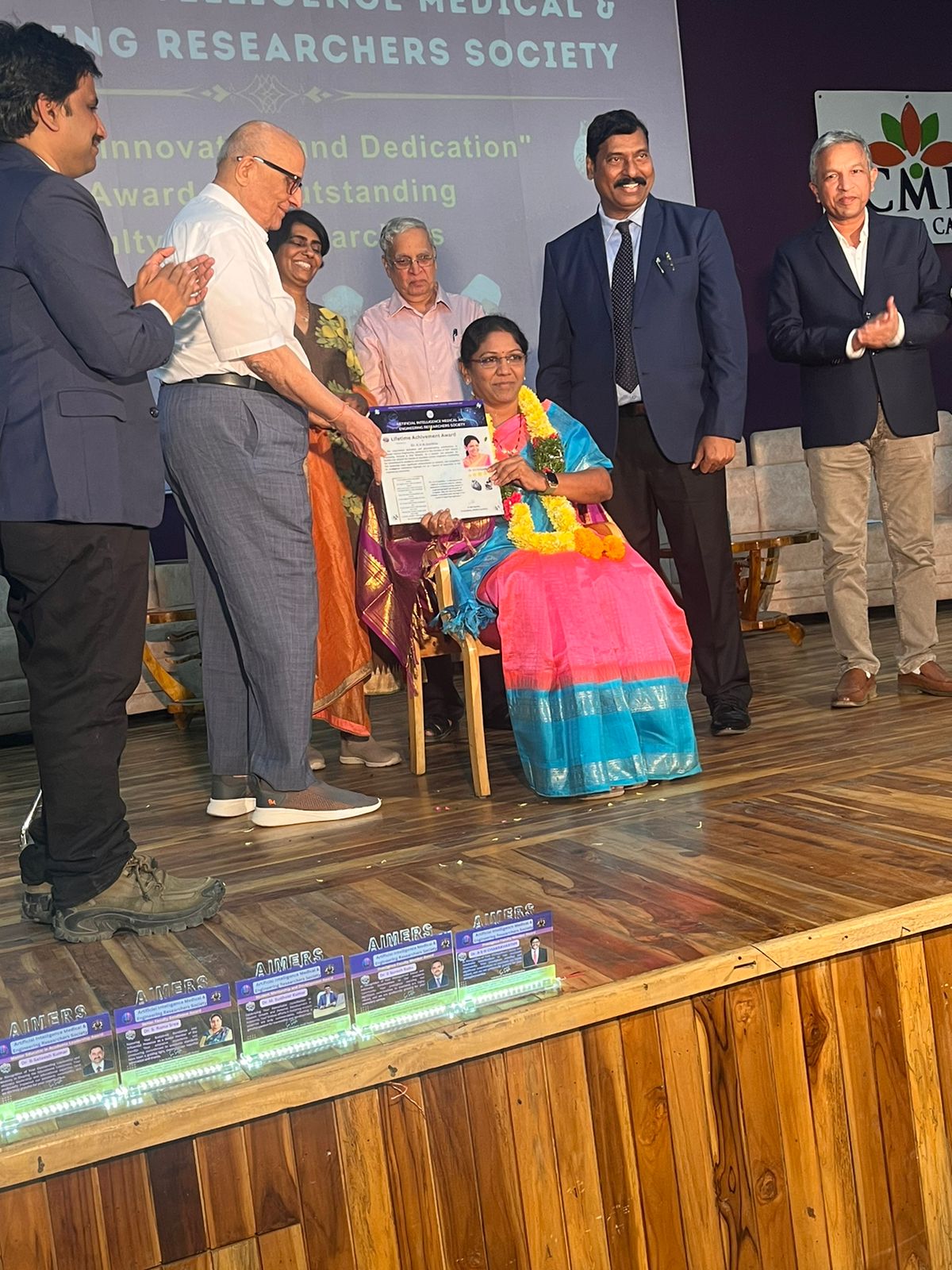 Read more about the article Dr. K V N SUNITHA, Principal, received Life Time Achievement Award by AIMERS Society – 02-03-2024