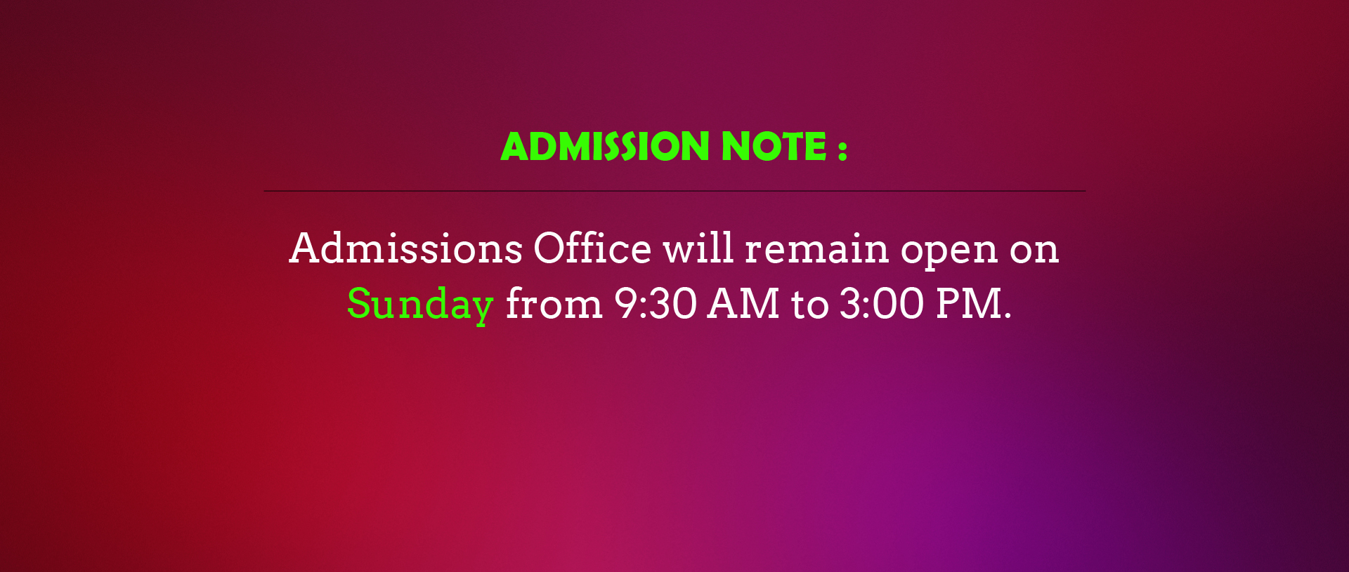 AdmissionInfo